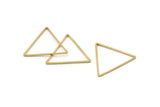 Raw Brass Triangle, 20 Raw Brass Triangles (27x27x27mm) BS 1334