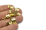 Brass Quotation Marks, 100 Raw Brass Quotation Marks Blanks, Findings (7x9x0.80mm) M02330