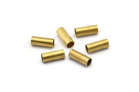 Raw Brass Tube, 50 Raw Brass Tubes (4x10mm) Bs 1451