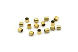 250 Raw Brass Tubes (3x3mm) Bs 1437