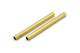 Solid Brass Tube Bead, 20 Raw Brass Tubes (5x60mm) Bs 1468