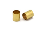 Raw Brass Connector Bead, 12 Raw Brass Tubes (12x14mm) Bs 1471