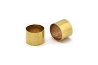 Brass Tube Beads - 12 Raw Brass Tubes (20x15mm) Bs 1500