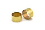 Huge Geometric Tube Bead, 12 Raw Brass Tubes, Bracelet Charm, Findings, Brass Findings for Bracelet (20x12mm) Bs 1499