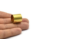Raw Brass Tube Bead, 6 Raw Brass Tubes (19x19mm) Bs 1501