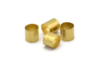 Brass Tube Beads - 24 Raw Brass Tube Beads (8x8mm) Bs 1540