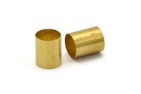 Brass Bracelet Tube, Brass Tube Beads, 12 Brass Tubes, Jewellery Findings, Tube Beads, Raw Brass Tubes (10x12mm) Bs 1552