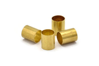 Brass Bracelet Tube, Brass Tube Beads, 12 Brass Tubes, Jewellery Findings, Tube Beads, Raw Brass Tubes (10x12mm) Bs 1552