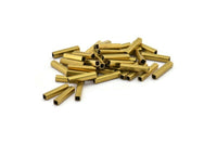 100 Tiny Raw Brass Square Tubes  (2x10mm) Bs 1564