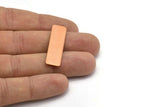 Copper Stamping Blank, 12 Raw Copper Stamping Blanks (10x35x0.80mm) D0462