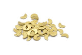 Brass Geometric Blank, 150 Raw Brass Tiny Pizza Slice Blanks, Findings (7x4x0.80mm) M02334