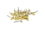 Brass Drop Earring, 12 Textured Tiny Raw Brass Drop Blanks (7x3x0.80mm) M01412 A2419