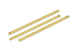 Long Bar Pendant, 4 Raw Brass Bars, Tags 70x3x1mm) BRC 160--A0823