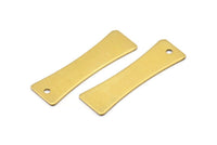 Brass Stamping Blank, 12 Raw Brass Stamping Blank (11.4x38x0.80mm) C033