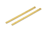 Tiny Brass Bar, 25 Raw Brass Bars (40x2x0.80mm) Bs 1189--a0862