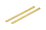Tiny Brass Bar, 25 Raw Brass Bars (40x2x0.80mm) Bs 1189--a0862