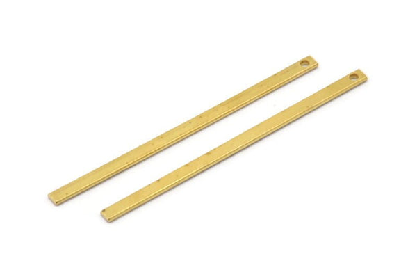 Tiny Brass Bar, 25 Raw Brass Bars (40x2x0.80mm) Bs 1189--a0862