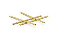 25 Huge Raw Brass Square Tubes  (2x60mm) Bs 1572