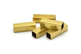 25 Raw Brass Square Tubes  (6x20mm) Bs 1625