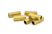 25 Raw Brass Square Tubes  (6x20mm) Bs 1625