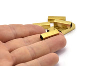 25 Raw Brass Square Tubes  (6x20mm) Bs 1625