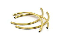 Choker Curved Tubes - 6 Raw Brass Curved Tubes (5x115mm) Bs 1639