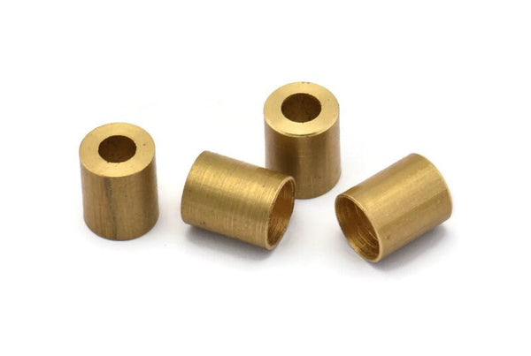 Brass Industrial Cap, 12 Raw Brass Industrial End Caps, Findings, (10x8 Mm) A0672