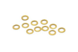 7mm Ring Connectors - 250 Raw Brass Ring Connectors (7mm) Brs 297 ( A0183 )