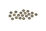 Middle Hole Connector, 250 Antique Brass Round Middle Hole Connector, Findings (3mm) K014