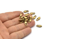 Brass Parrot Clasp, 50 Raw Brass Lobster Claw Clasps (12.3x4.4mm) Bs-1654