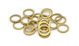 10mm Circle Ring Findings - 100 Raw Brass Circle Ring Findings (10mm) B0118