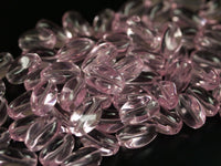 10 Pcs Czech Glass 13x8 Mm Soft Pink Nugget Beads Pc-33