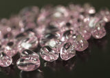 10 Pcs Czech Glass 13x8 Mm Soft Pink Nugget Beads Pc-33