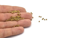Brass Spacer Bead, 500 Raw Brass Spacer Bead, Findings (2.5mm)  Brs 0101 b0029