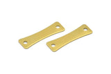 30 Raw Brass Stamping Blank Connectors (23x7x0.60mm)  A0788