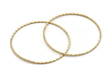 45mm Brass Circle, 10 Raw Brass Circles (45mm) Brs 2081 A0592