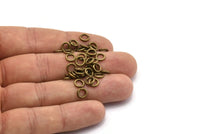 6mm Jump Ring - 500 Antique Brass Round Jump Ring Connectors Findings (6x1.2mm) R-05 A0329