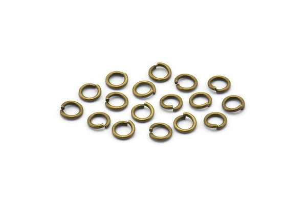 4mm Jump Rings - 1000 Antique Brass Jump Ring Connectors Findings (4x0.70mm) A0339
