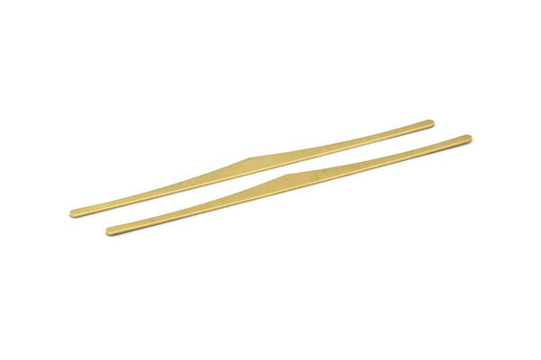 Brass Long Blank, 3 Raw Brass Extra Long Blanks (153x9.6mm) D0225
