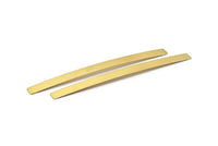 Diy Bracelet Blank, 75 Raw Brass Bracelet Stamping Blanks, Bangles ( 145x10x0.80mm) D0250