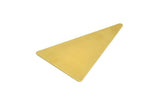 Brass Triangle Blank, 10 Raw Brass Triangle Blank Without (50x33mm) D0177