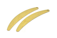 Brass Choker Pendant - 5 Raw Brass Choker Pendants With 1 Hole (66x9 Mm) Brs 669-56 (b0007)