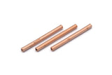 Copper Tube Beads - 50 Raw Copper Tube Beads (2x25mm) D0174