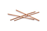 Copper Tube Beads - 30 Raw Copper Tube Beads (2x70mm) D0368