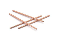 Himmeli Copper Tubes, 30 Raw Copper Tube Beads (2x60mm) D0253