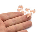 Copper Sun Charm, 24 Raw Copper Sun Charms With 1 Loop, Copper Findings (13x15x0.80mm) M02361