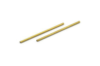 40mm Brass Tubes - 50 Raw Brass Tube Beads, Necklace Tubes, Minimalist Findings, Bracelet Crafts (1.5x40mm) BS 1785