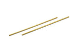 80mm Brass Tubes - 50 Raw Brass Tube Beads, Necklace Tubes, Minimalist Findings, Bracelet Crafts (1.5x80mm) BS 1789