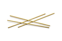 80mm Brass Tubes - 50 Raw Brass Tube Beads, Necklace Tubes, Minimalist Findings, Bracelet Crafts (1.5x80mm) BS 1789