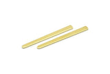 Brass Necklace Bar, 24 Raw Brass Rectangle Blanks, Stamping Blanks (35x3x0.80mm) M02375